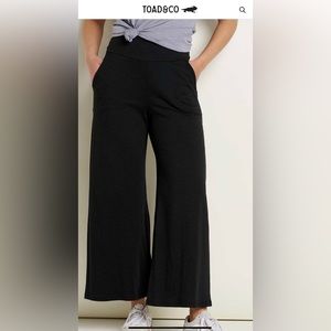 Toad&Co -Chaka Wide Leg Pant, black
